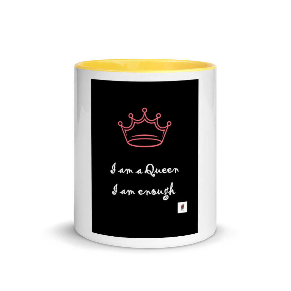 I am a Queen  Mug with Color Inside